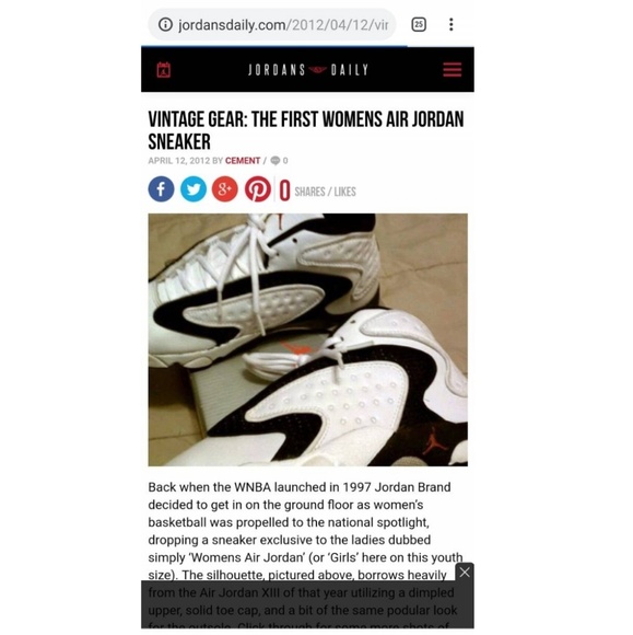 [1997] Rare Womens Jordan Womens 13.5 (Mens 12) - Picture 8 of 8